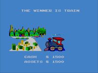 une photo d'Ã©cran de Monopoly sur Sega Master System